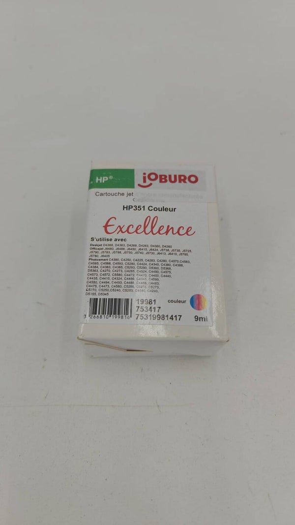 Cartouche jet d'encre remanufacturée compatible HP351 couleur 9ml