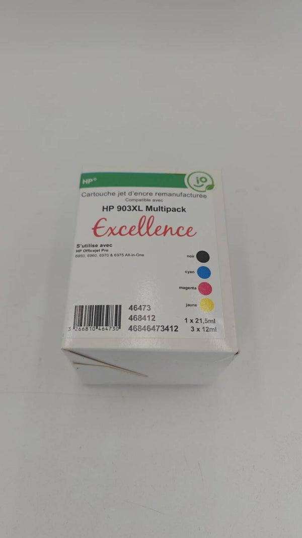 Cartouche jet d'encre remanufacturée compatible HP903XL multipack