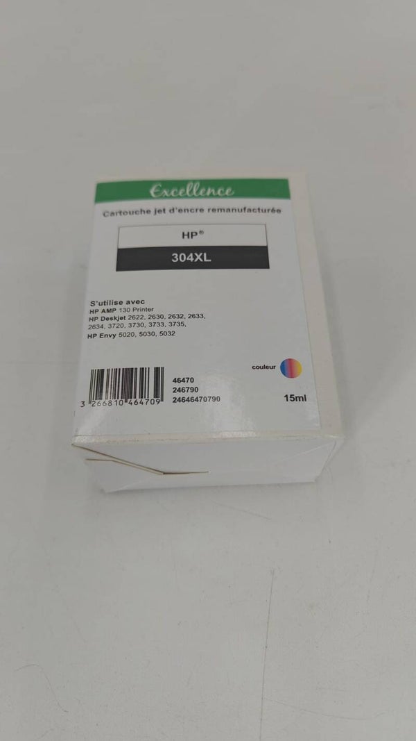 Cartouche jet d'encre remanufacturée compatible HP304XL couleur