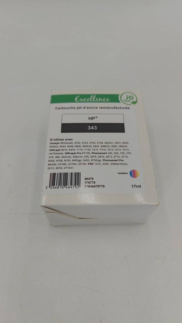 Cartouche jet d'encre manufacturée compatible HP343 couleur