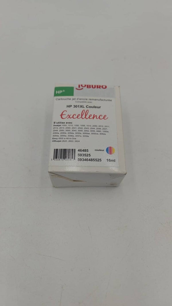 Cartouche jet d'encre manufacturée compatible HP301XL couleur