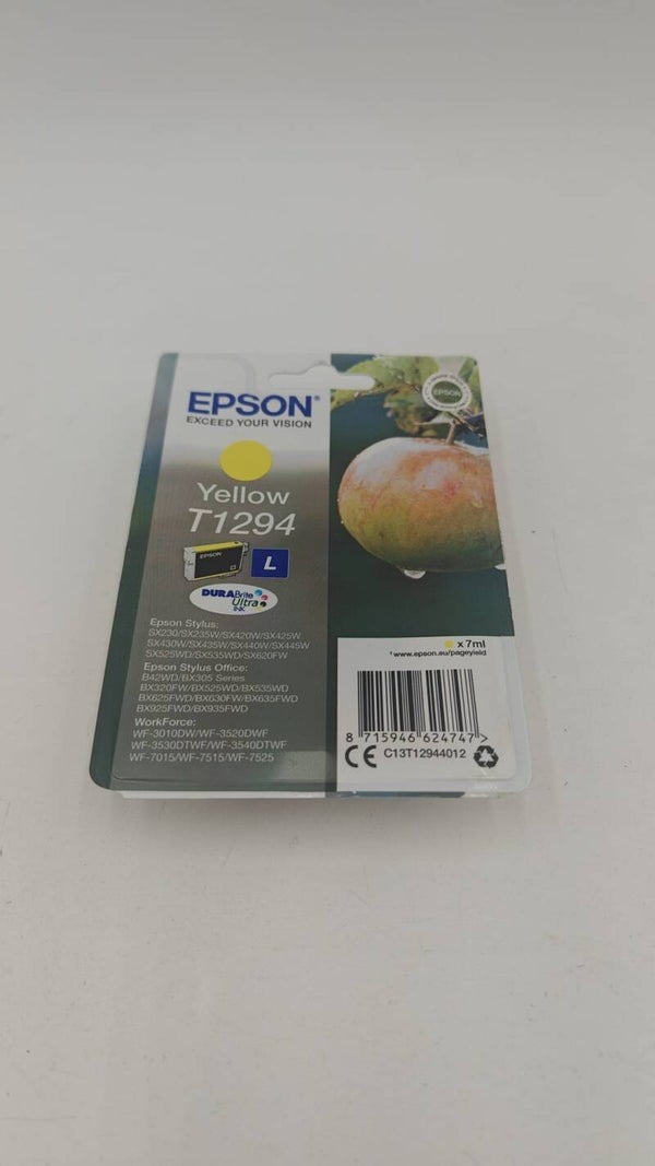 Epson T1294 Pomme Jaune, Cartouche d'encre d'origine, WF-3010DW WF-3520DWF WF-35