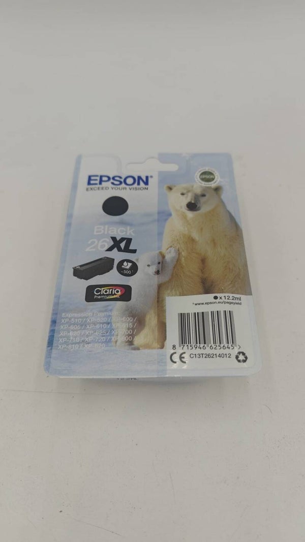 Epson 26XL (T2621) cartouche d'encre haute capacité (d'origine) - noir