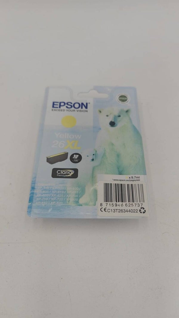 Epson 26XL cartouche d'encre haute capacité (d'origine) - jaune