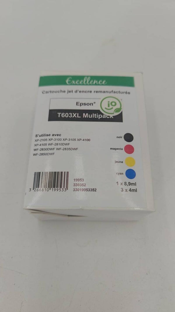 Cartouche jet d'encre Remanufacturée compatible Epson T603XL multipack