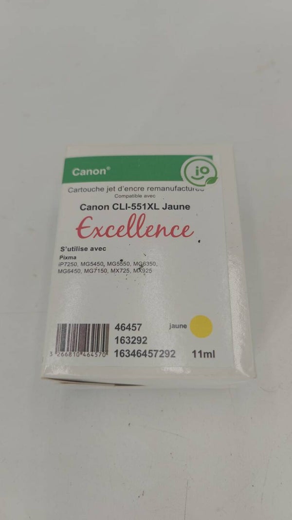Cartouche jet d'encre Remanufacturée compatible Canon CLI-551XL jaune