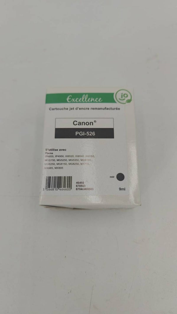 Cartouche jet d'encre Remanufacturée compatible Canon PGI-526 noir