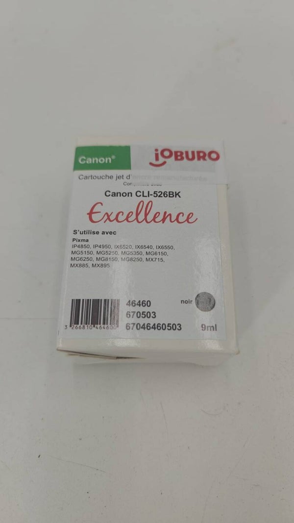 Cartouche jet d'encre Remanufacturée compatible Canon CLI-526BK noir