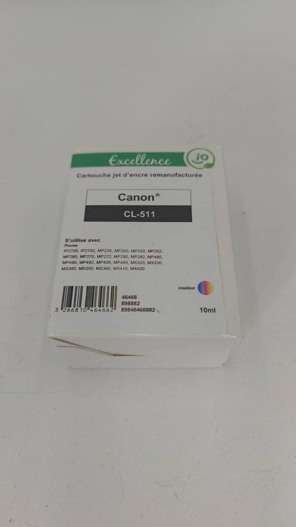 Cartouche jet d'encre Remanufacturée compatible Canon CL-511 couleur
