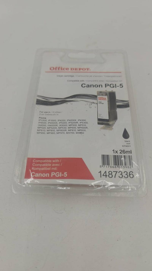 Cartouche Office dépôt compatible Canon PGI-5 noir
