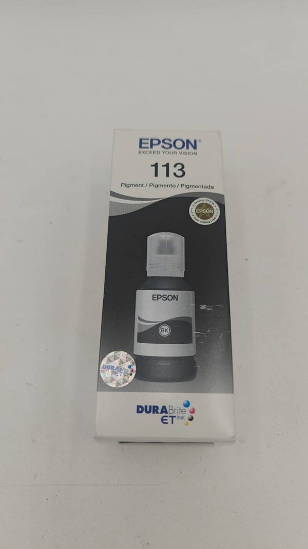 Epson Bouteille d'encre authentique noire EcoTank 113, 127 ml