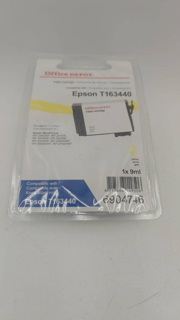Cartouche Office dépôt compatible Epson T163440 jaune