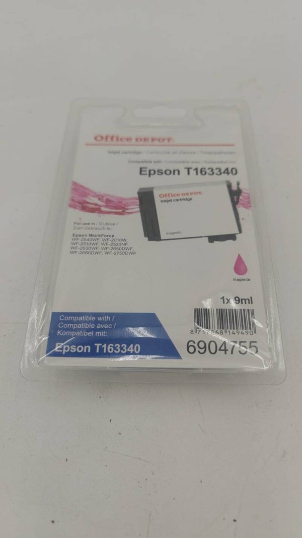 Cartouche Office dépôt compatible Epson T163340 magenta