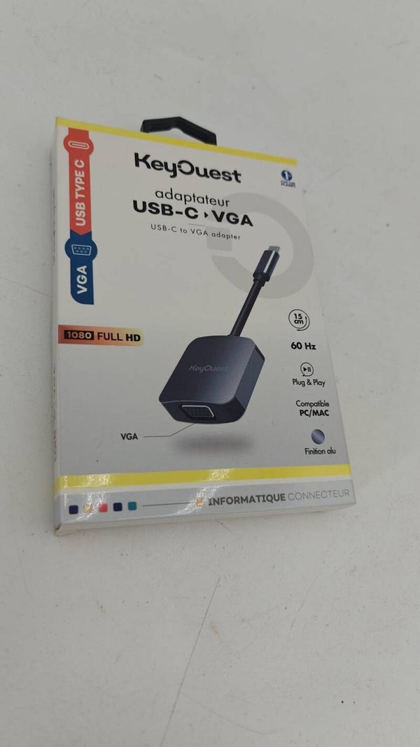 Adaptateur USB-C vers VGA silver