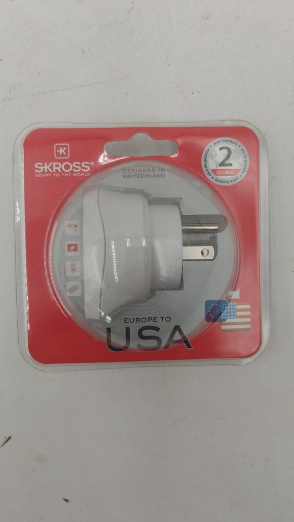 Adaptateur pour prise d'alimentation Skross Europe vers États-Unis