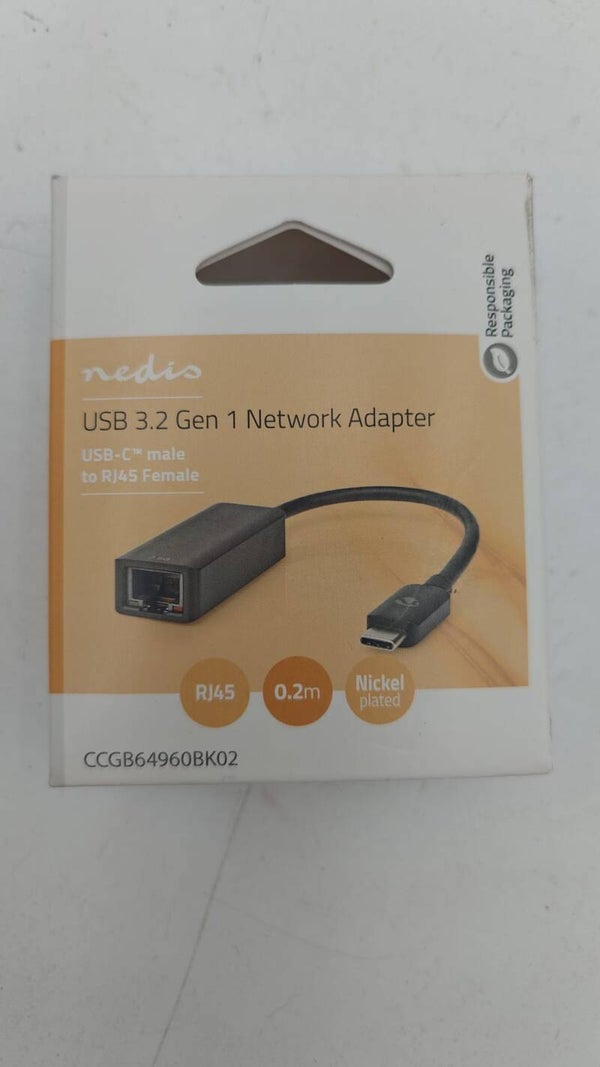 Adaptateur réseau USB | Nedis | CCGB64960BK02 |Noir