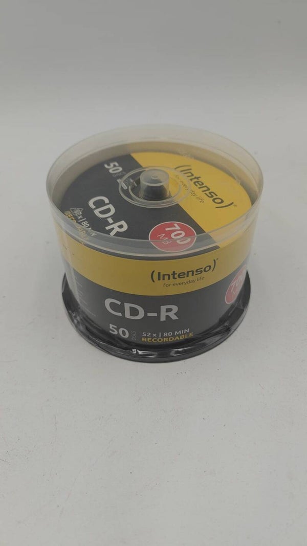 Lot 50 X CD-R Vierge 700 Mo intenso 52X - 80 min recordable Disque Vierge Neuf
