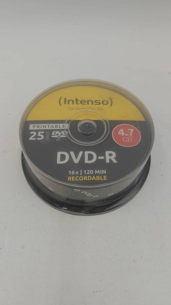 Lot de 25 DVD-R Printable 16X - 120 min 4,7 GB