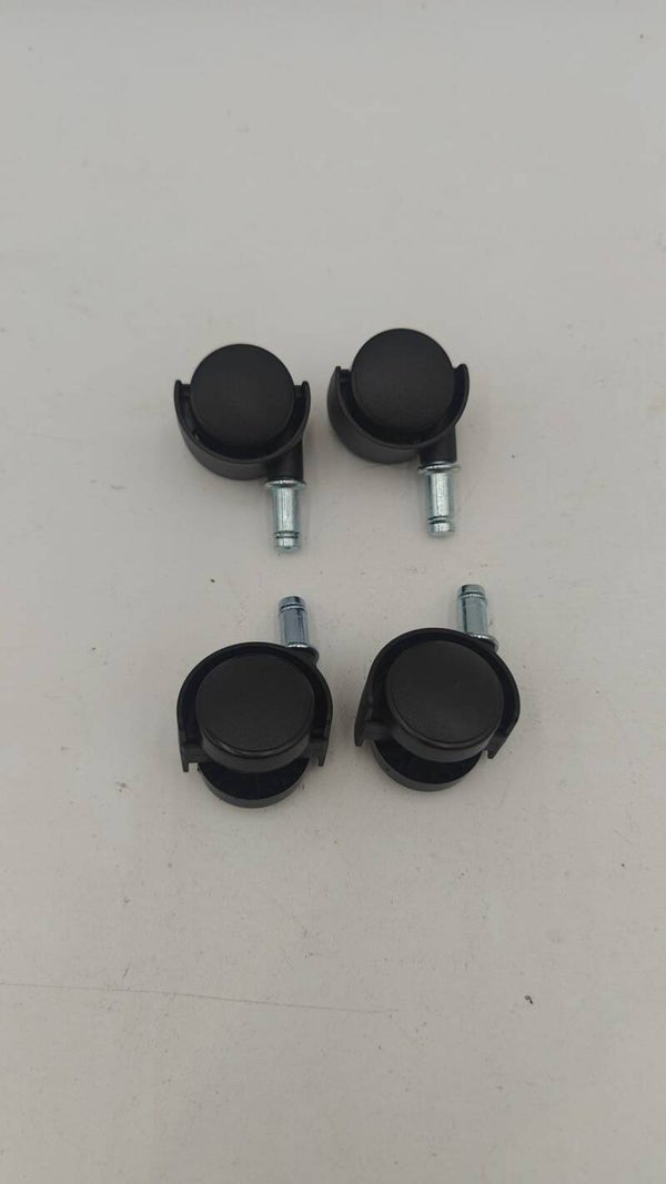 Lot de 4 roulettes de meubles tige diamètre 8mm longueur 18mm