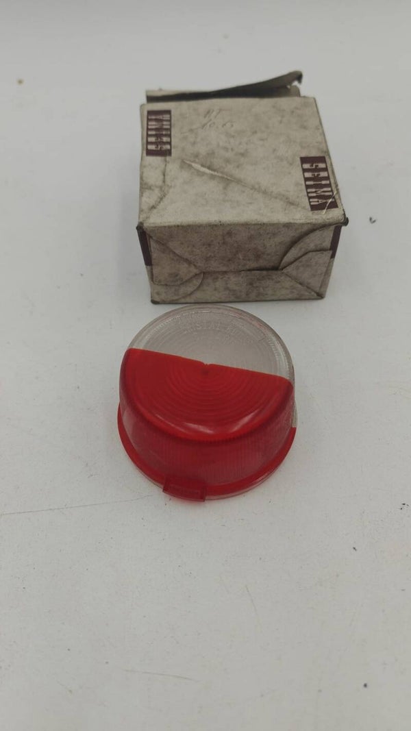 Cabochon feu Rouge et blanc de gabarit arriere Seima 3101 cristal rouge