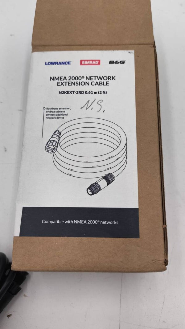 Câble rallonge bateau Lowrance N2K-EXT-2RD | réseau NMEA 2000