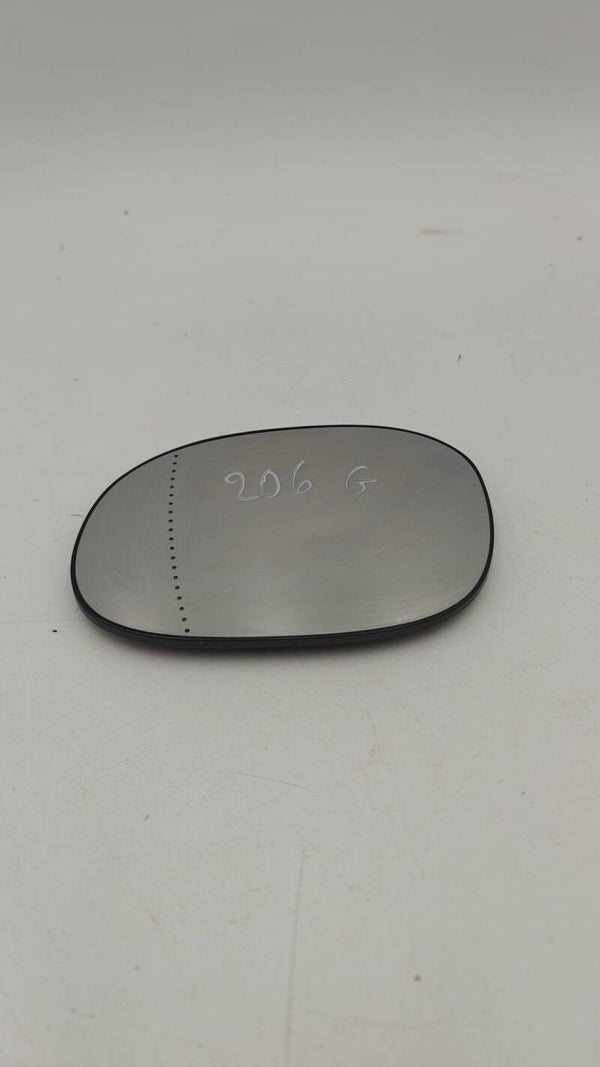 Vitre miroir glace de rétroviseur pour Peugeot 206 gauche
