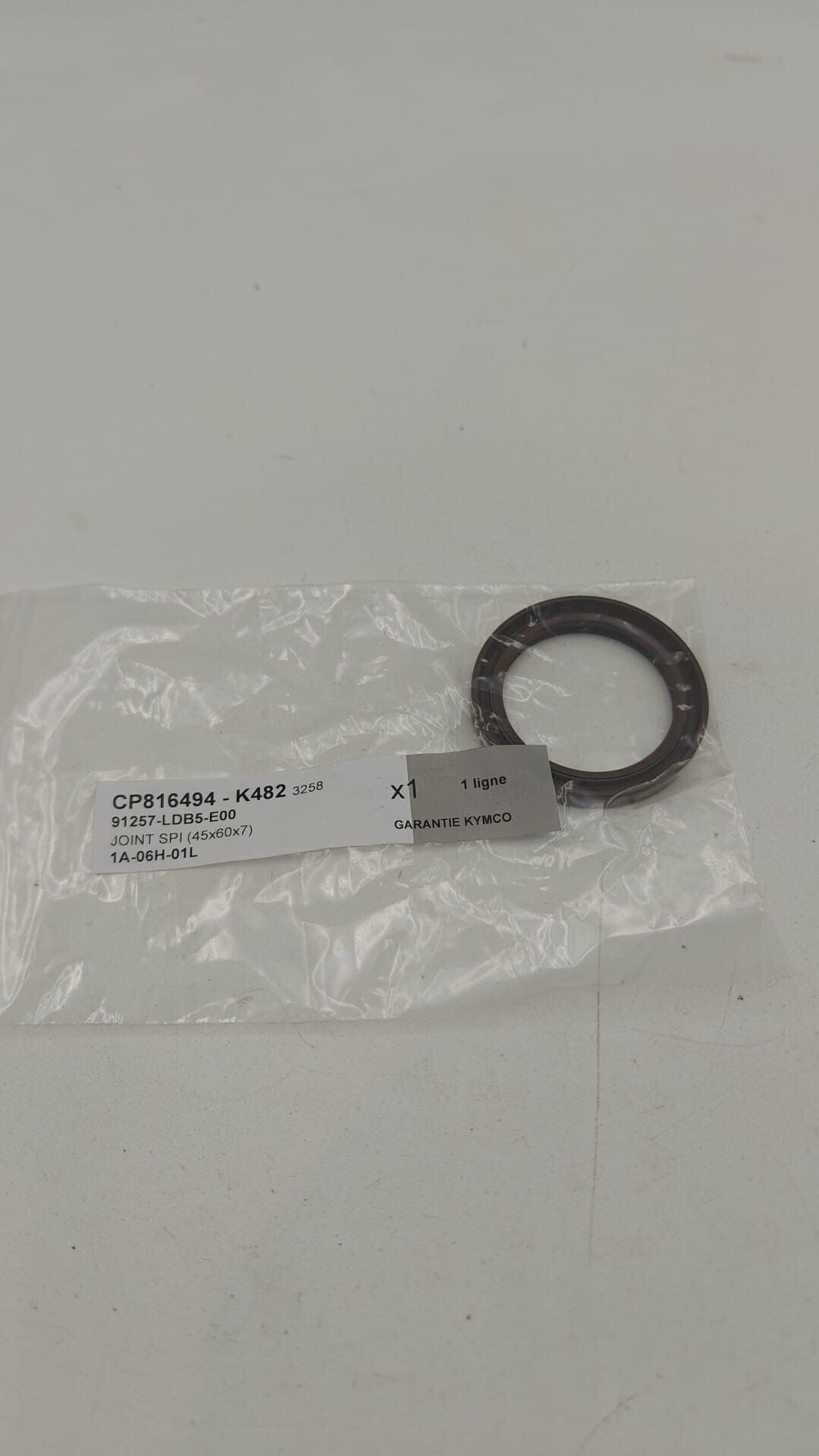 JOINT SPI 45 x 60 x 7 référence 91257-LDB5-E00 pièce d'origine Kymco,