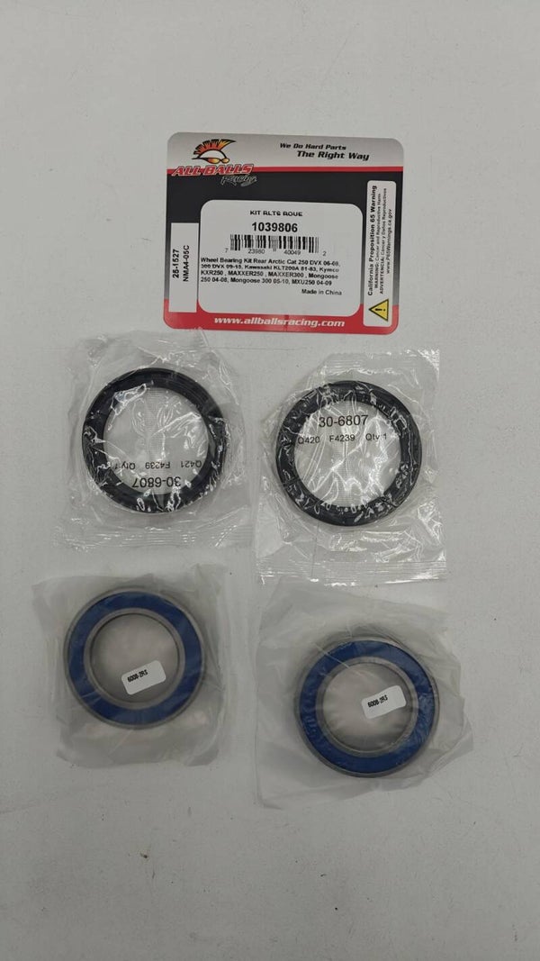 Kit roulements de roue arrière ALL BALLS Arctic Cat/Kymco