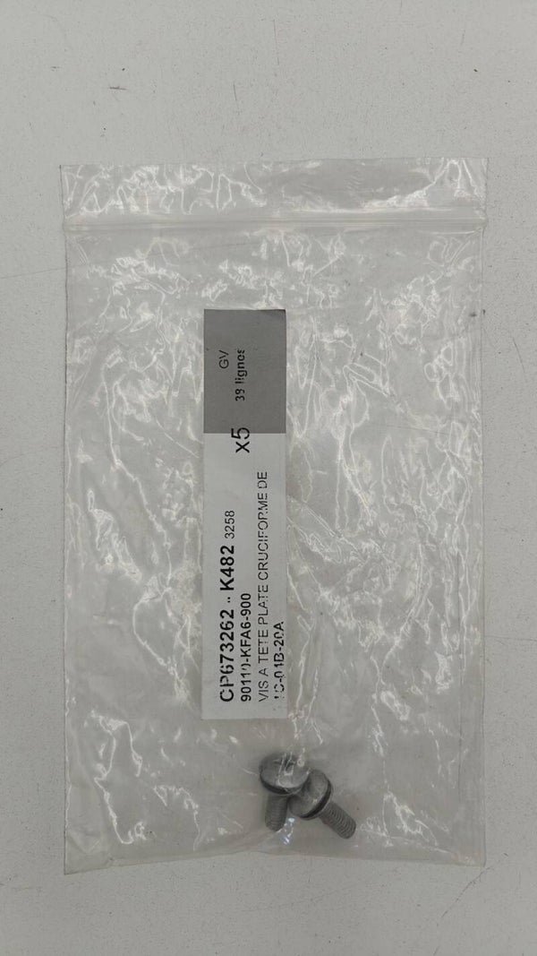 x2 Vis à tête plate cruciforme (M06X18) - 90110-KFA6-900