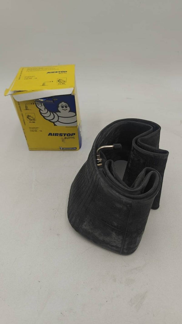 Chambre à air 15" 130/90-15 Michelin Airstop 15mi valve coudée 90°