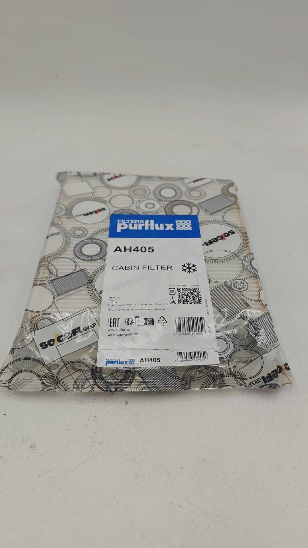 PURFLUX AH405 Filtre d'habitacle Filtre de pollens pour RENAULT Clio IV