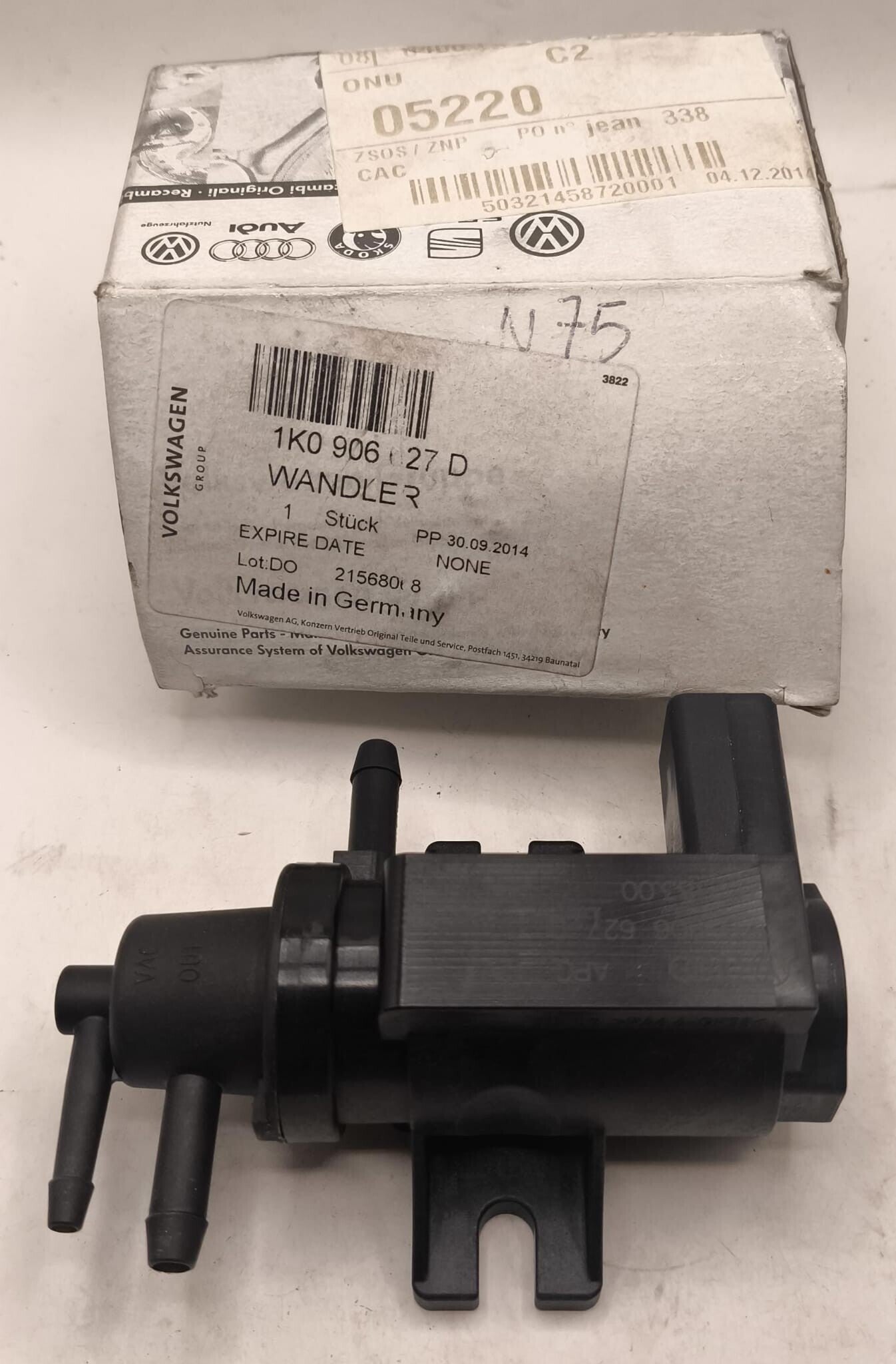 Electrovanne de turbo 1K0 906 627 D