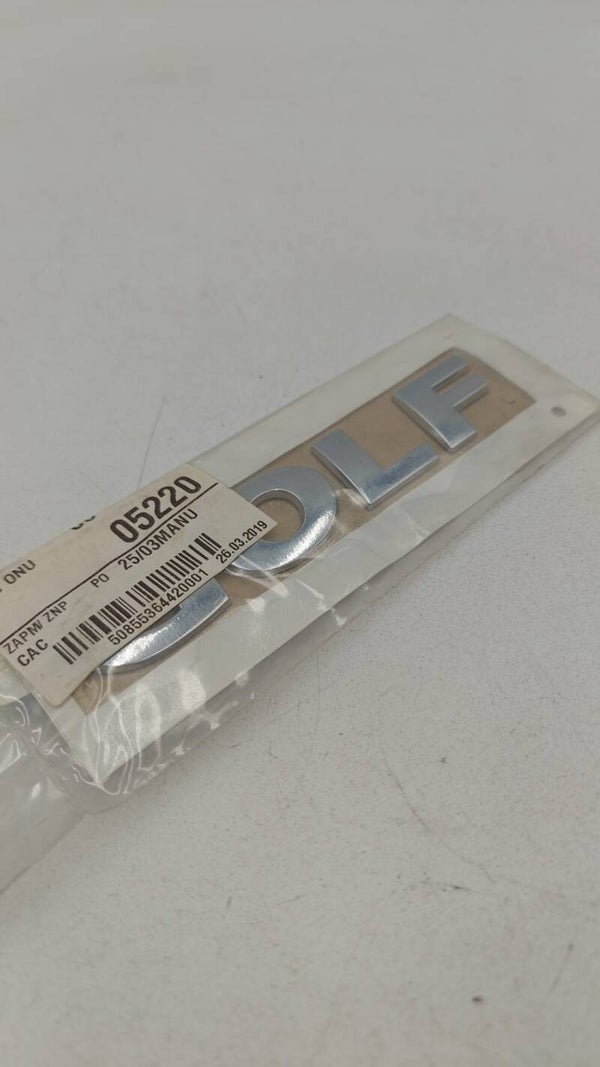 VW Original GOLF Arrière Embleme Monogramme Logo Chrome - 5K0853687A 739