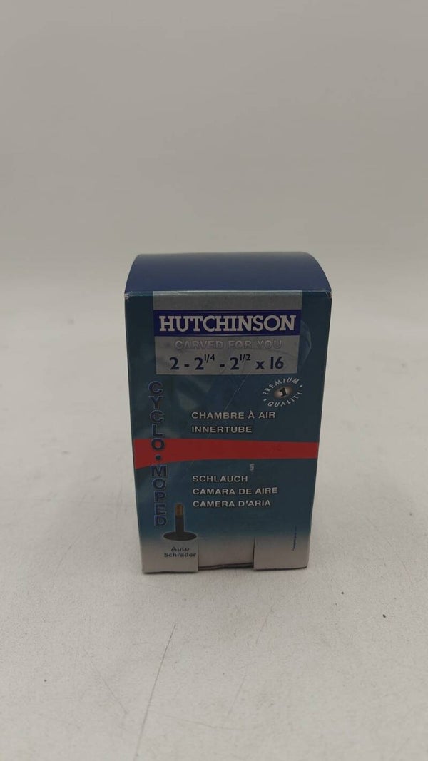 Chambre à Air Cyclo 16P 2 1/4 x 16 Hutchinson Peugeot 103 Valve Schrader
