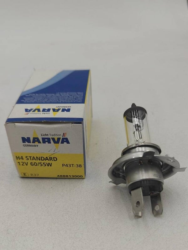NARVA 488813000 Ampoule feu de route H4 12V 60/55W P43t-38, Halogène