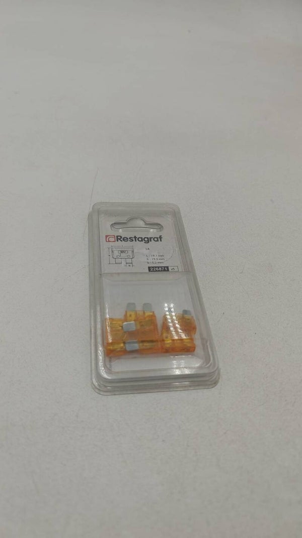 Lot de 5 RESTAGRAF 226871 Fusible 5A Orange