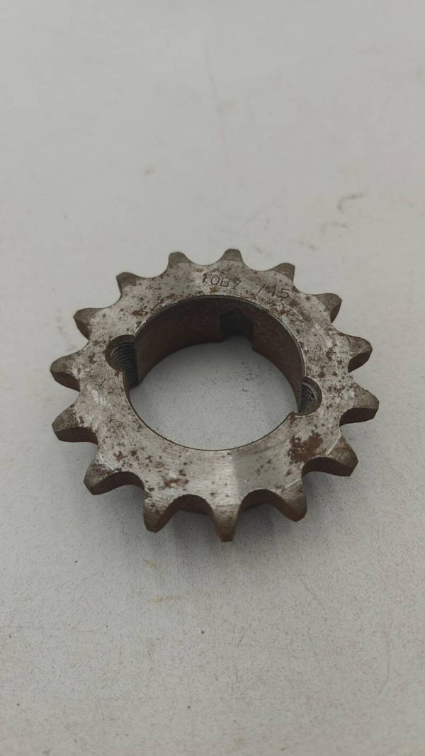 Pignon acier 15 dents à moyeu amovible pour chaîne 0B7 / 15