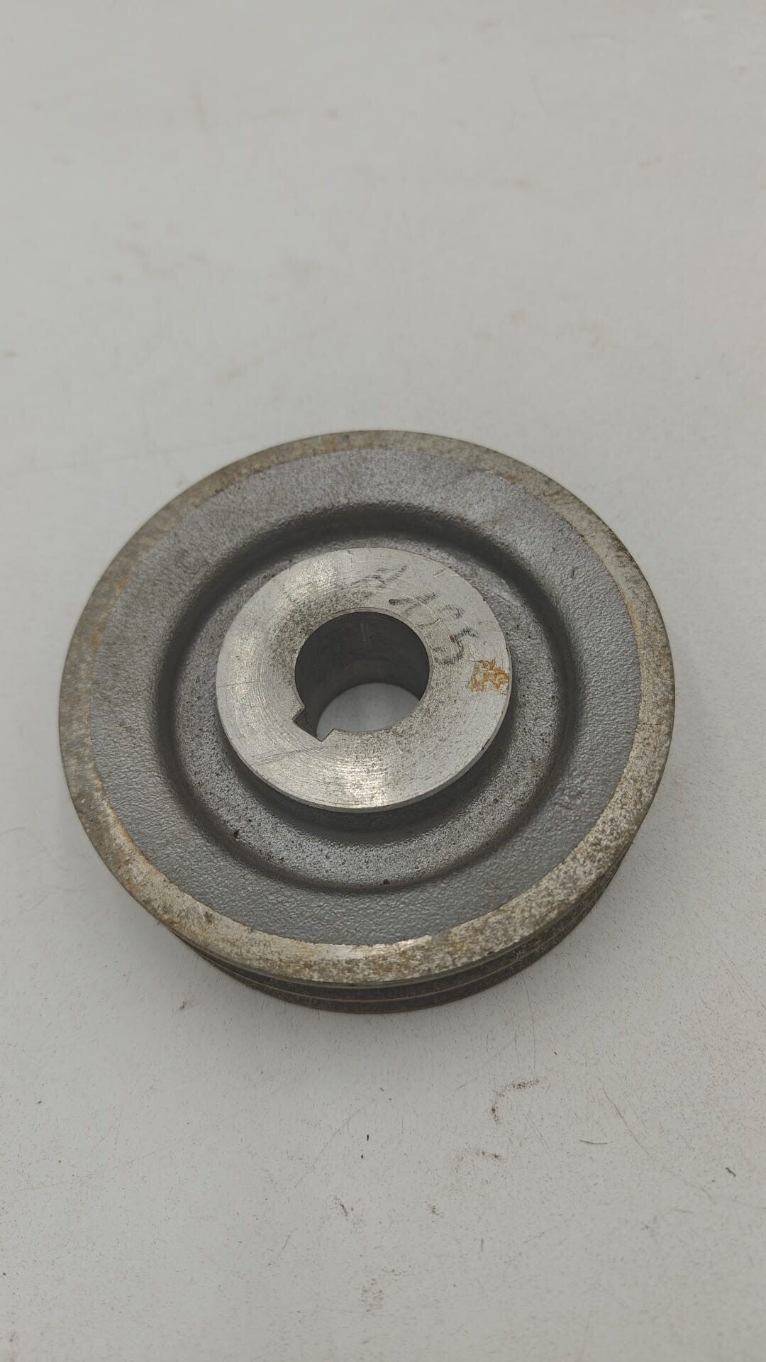 Poulie 125 mm 2 gorges diam interieur 30mm