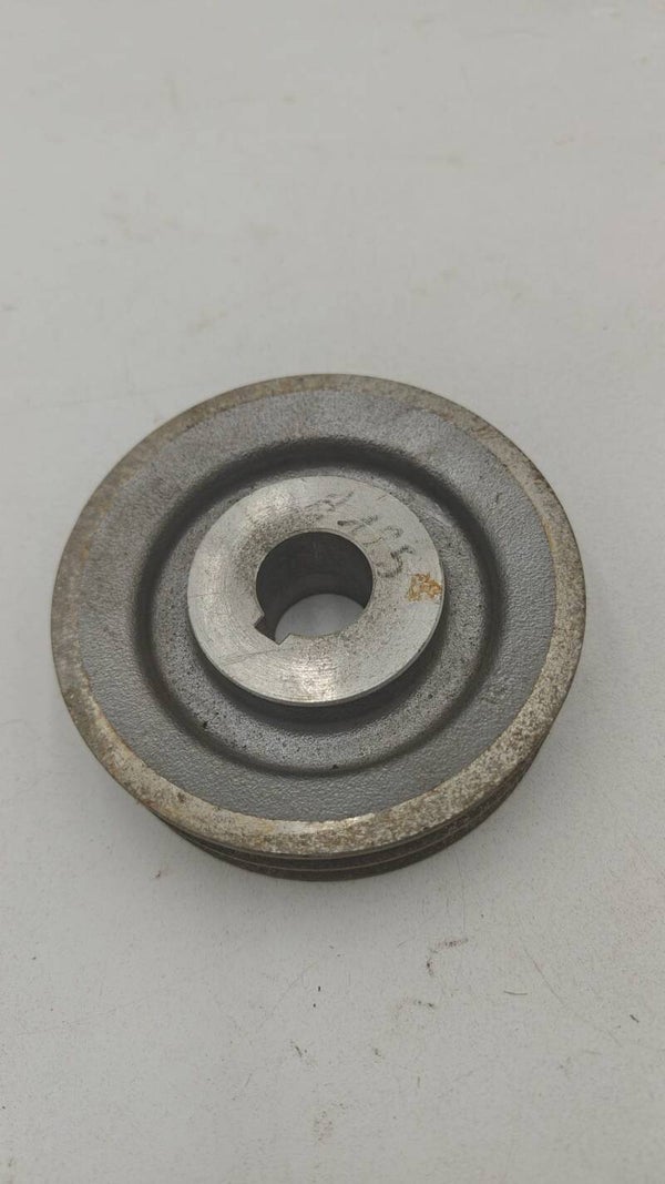 Poulie 125 mm 2 gorges diam interieur 30mm