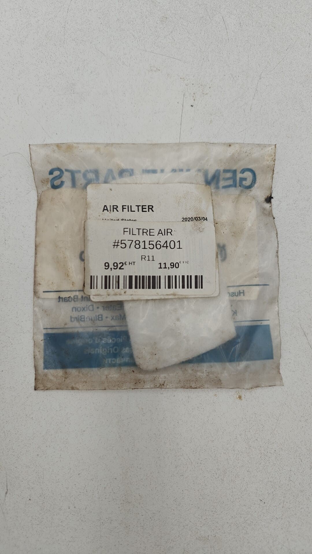 Filtre a air Husqvarna 578156401