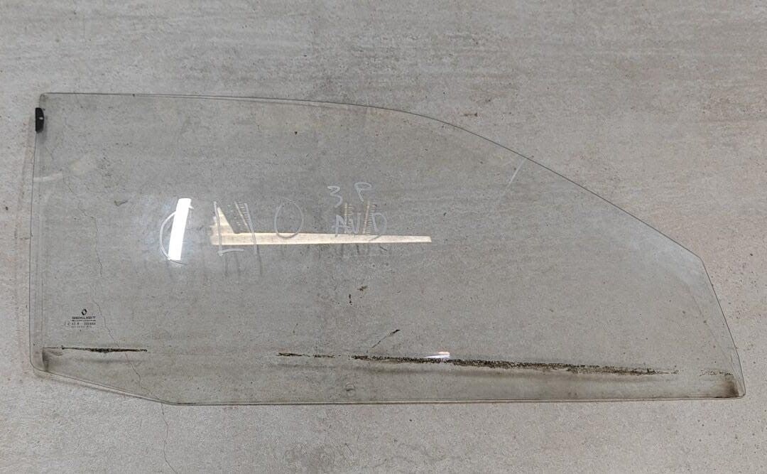 Glace vitre de portière avant droite pour Renault Clio 3 portes