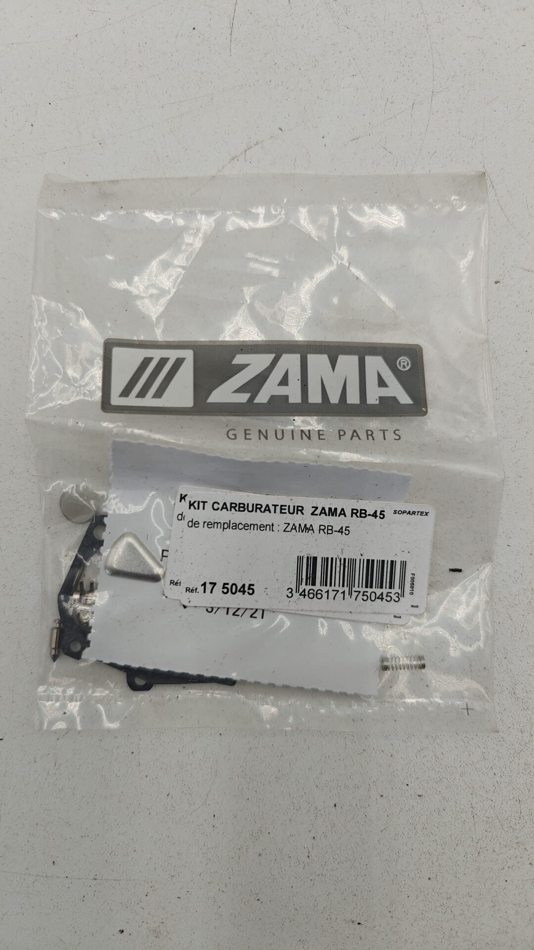 Kit carburateur origine ZAMA RB-45 175045