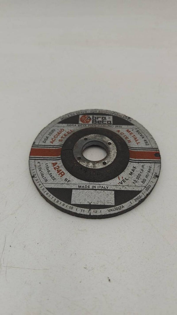 Disque à meuler ou ébarber A24R 115x6,5x22
