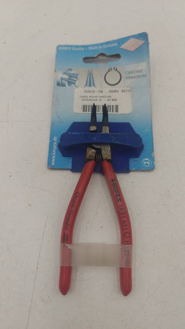 Pince pour circlips extérieur coudé  10-25mm knipex