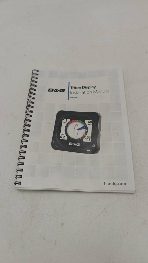 Manuel d'installation en anglais pour display triton B&G