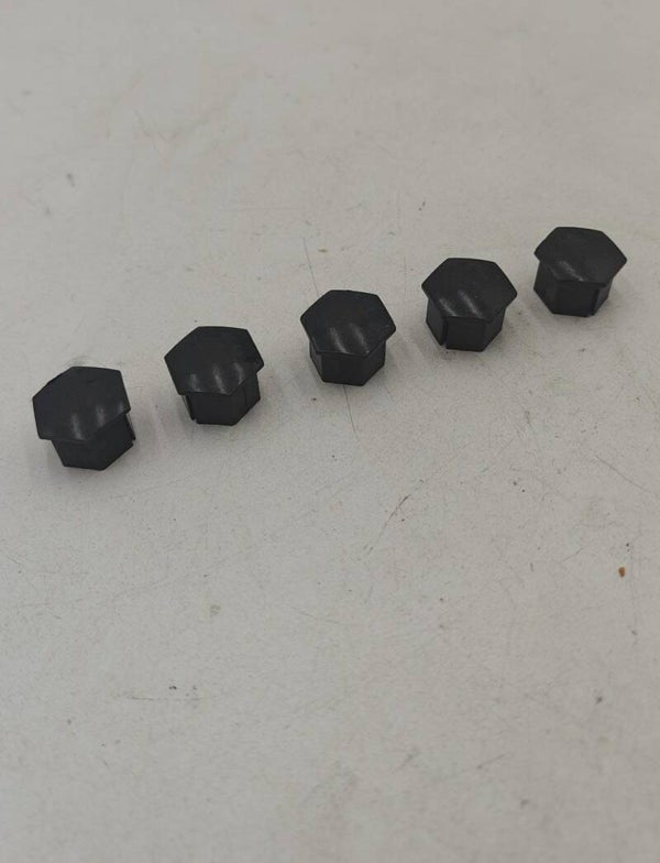 Lot de 5 écrous de capuchon de roue noir