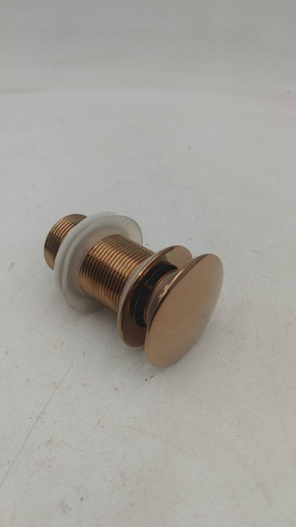 Bonde Clic Clac Bouchon de vidange Pop-Up for lavabo de Salle de Bains, Or Rose brossé 40mm