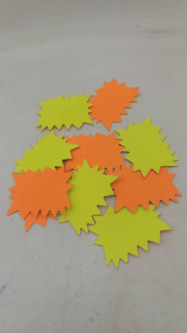Lot de pancarte fluo promotion prix soldes