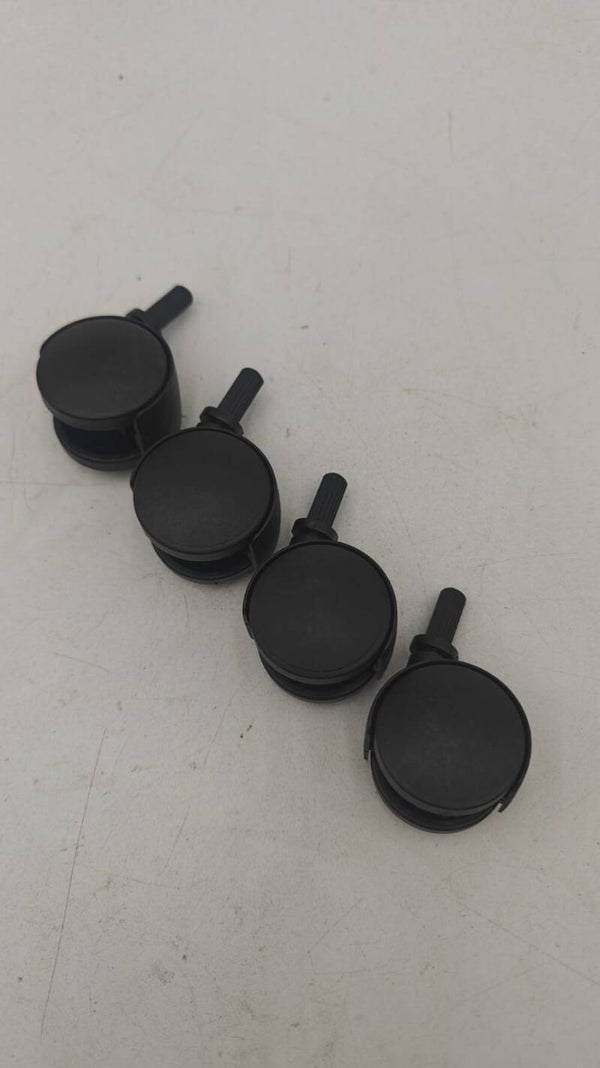 Lot de 4 roulettes en plastique pour meuble 8mm