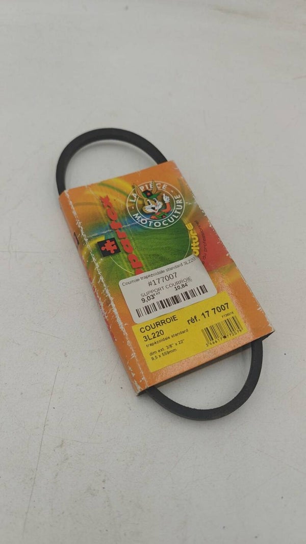 Courroie pour tondeuse 3L220 sopartex 177007 9,5x559